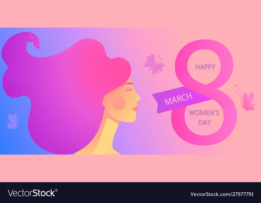 Banner For International Womens Day Royalty Free Vector