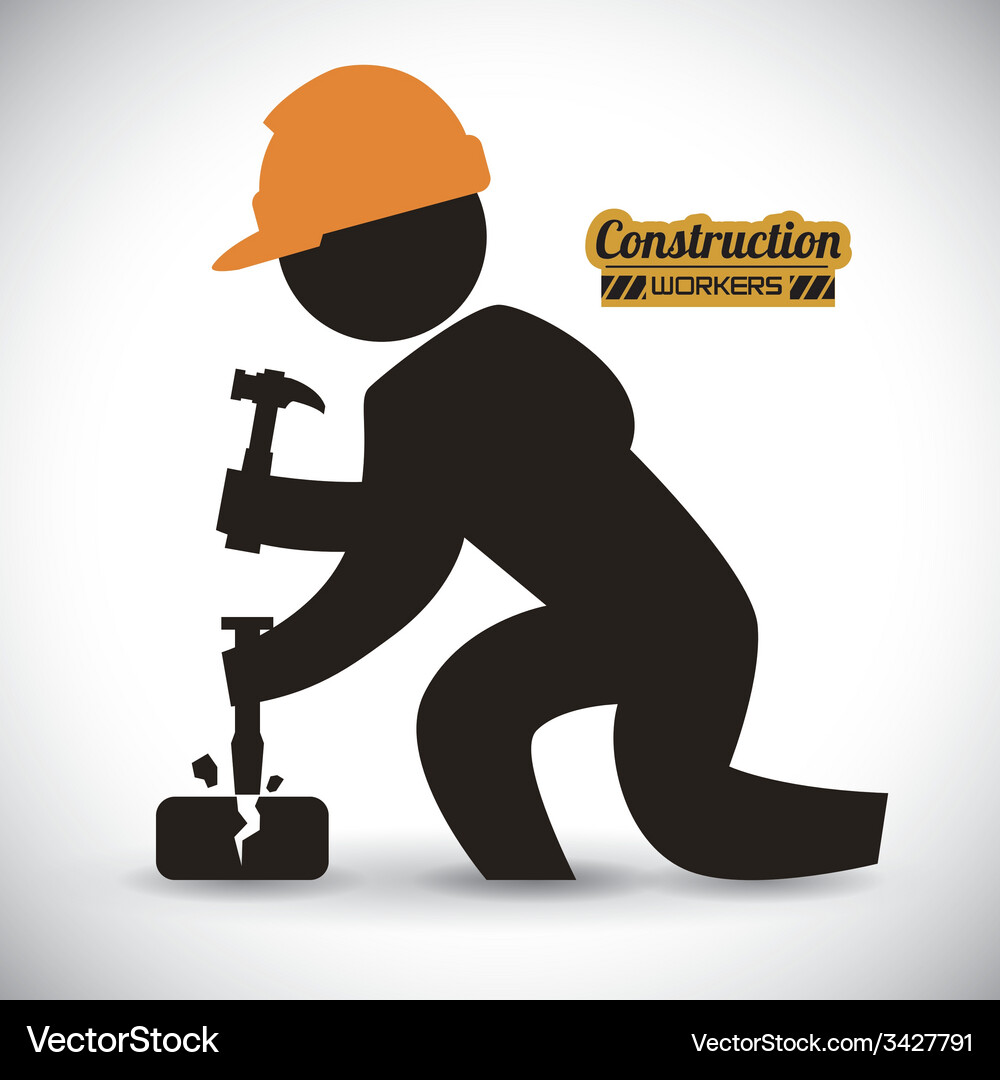 Construction design Royalty Free Vector Image - VectorStock