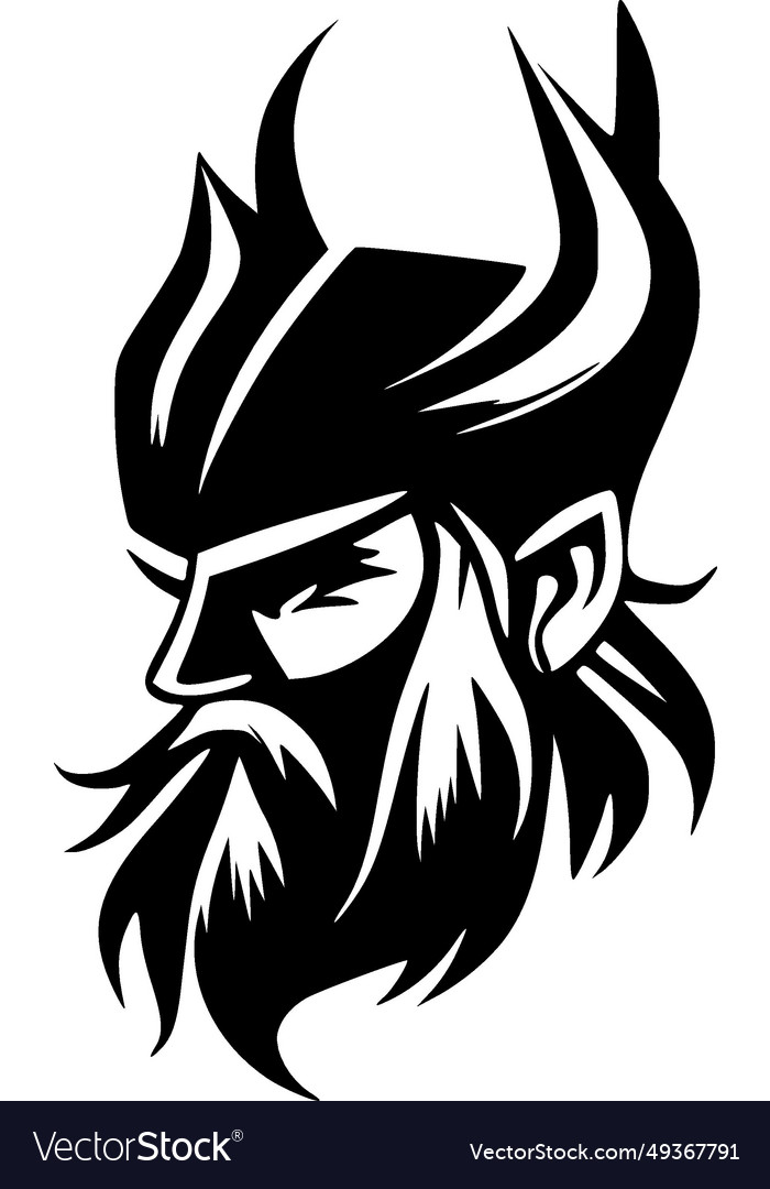 Fantasy - black and white isolated icon