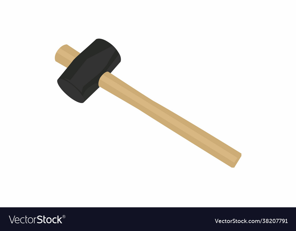 Isolated a mallet