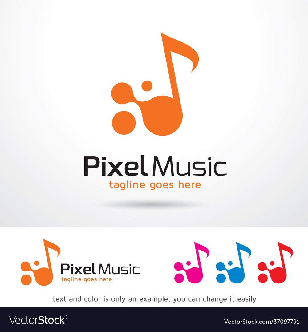 Music logo template Royalty Free Vector Image - VectorStock