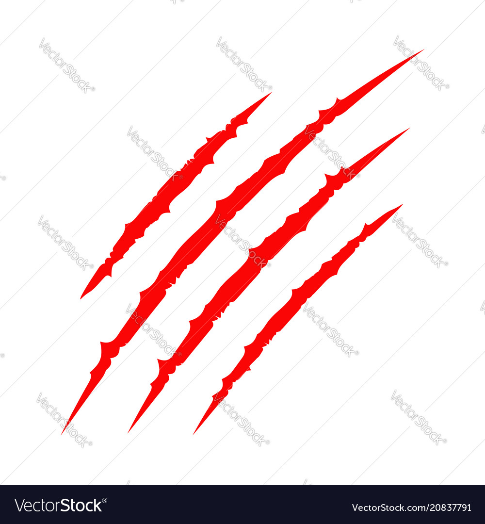 Red Claw Scratch - Animal Damage