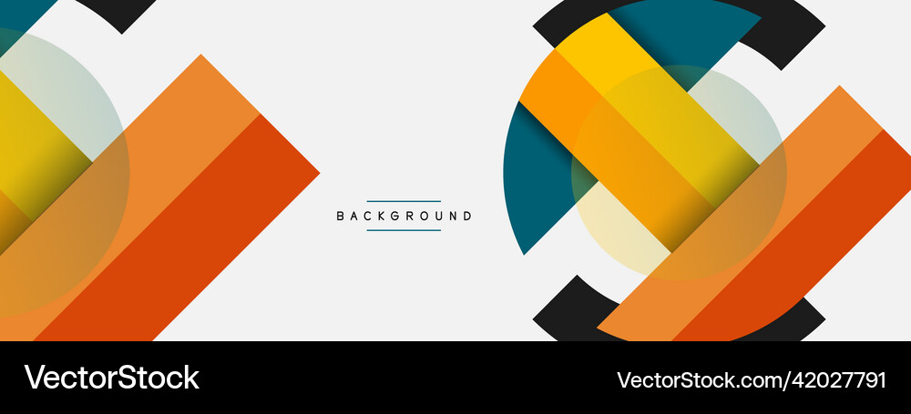 Round geometric shapes lines and circles Vector Image