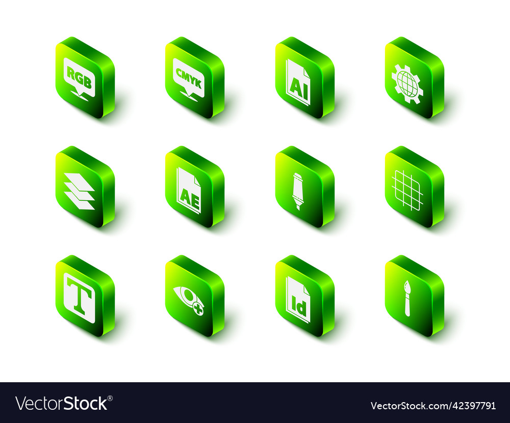 Set speech bubble with text cmyk ai file document