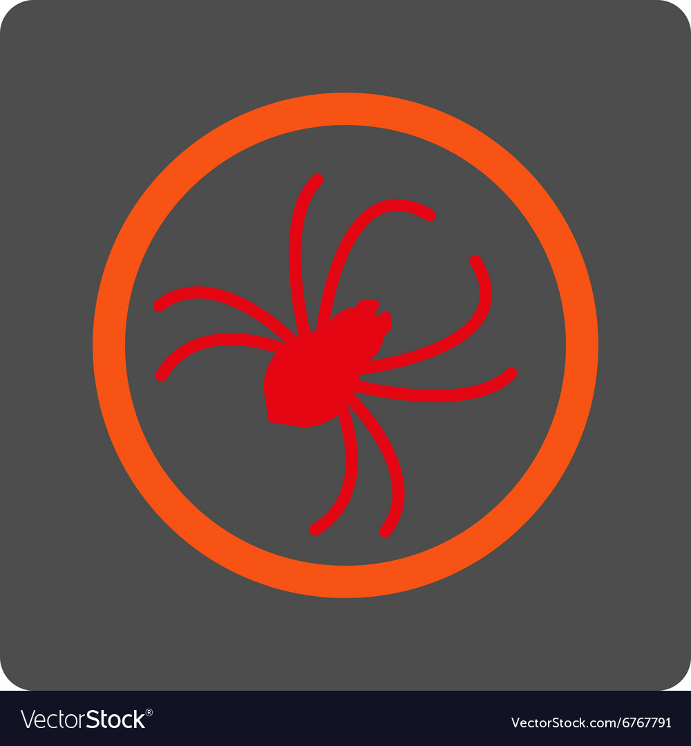 Spider rounded square button