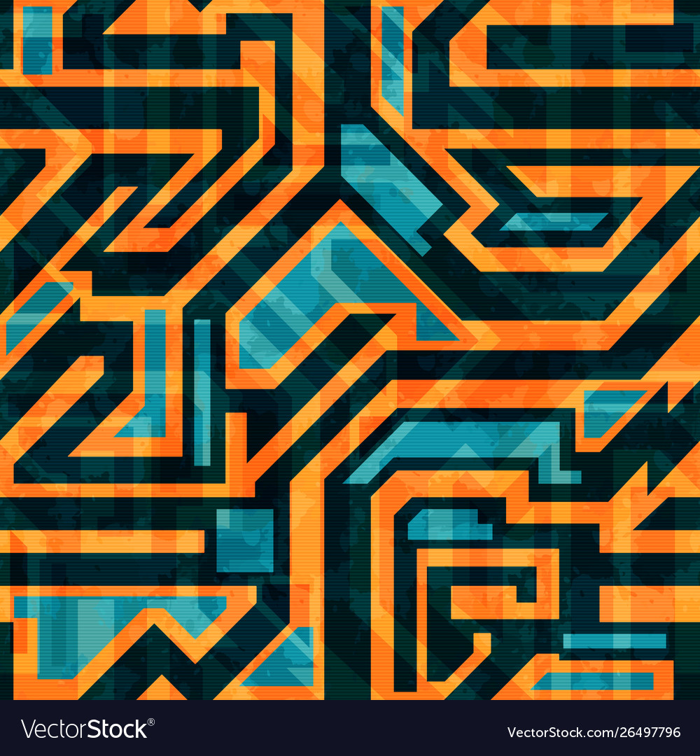 Abstract geometric seamless pattern vector image Abstract geometric seamless pattern