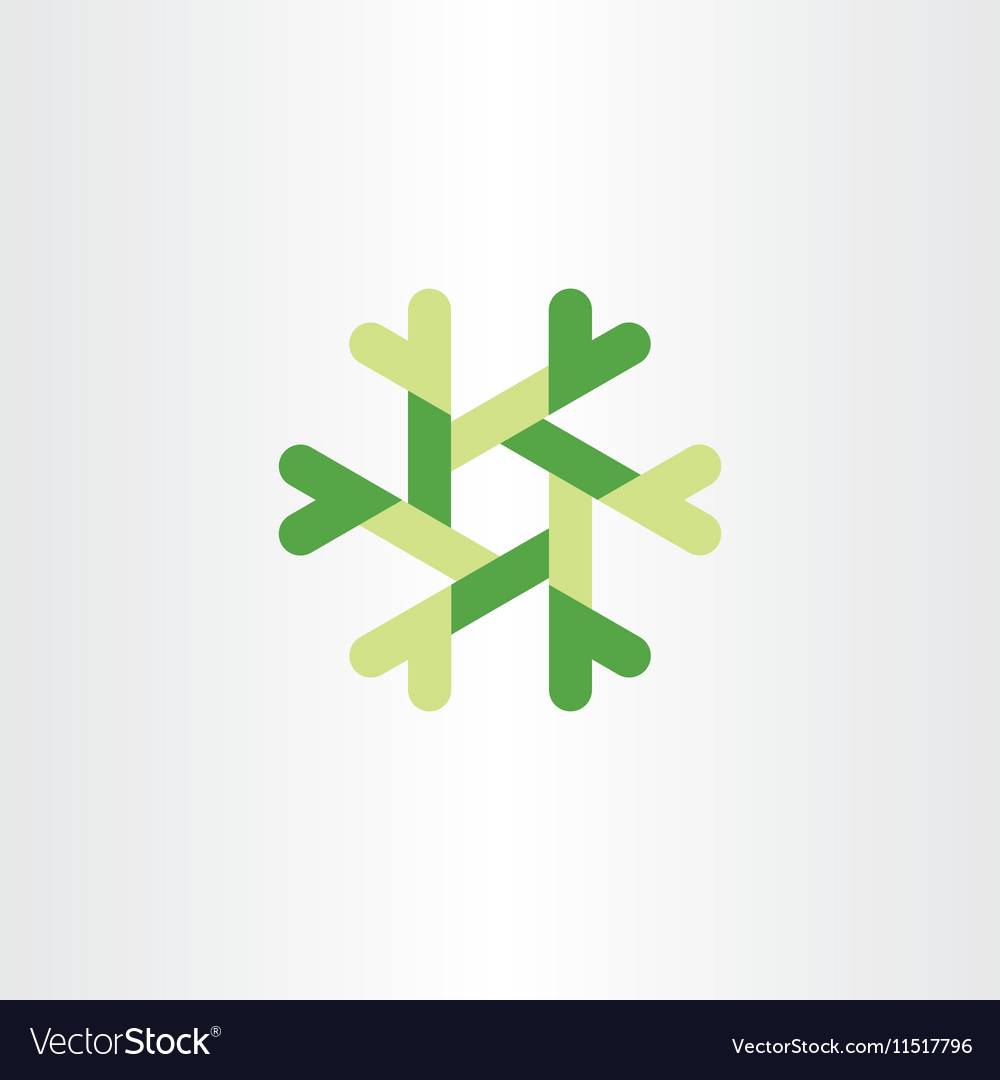 Abstract tech logo green design element business