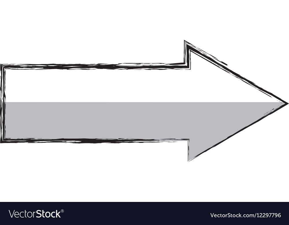 Arrow index isolated icon