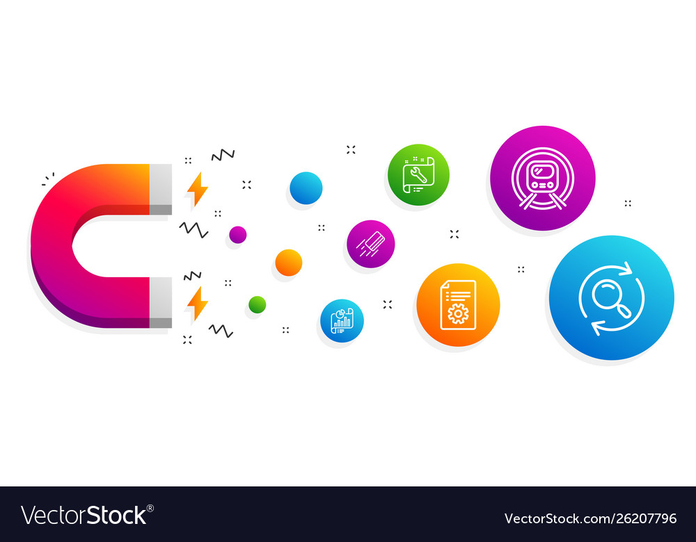 Credit card spanner and technical documentation vector image Credit card spanner and technical documentation