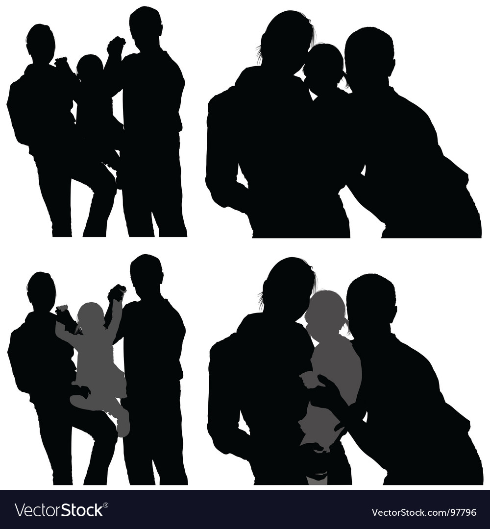 Family Portrait Silhouettes