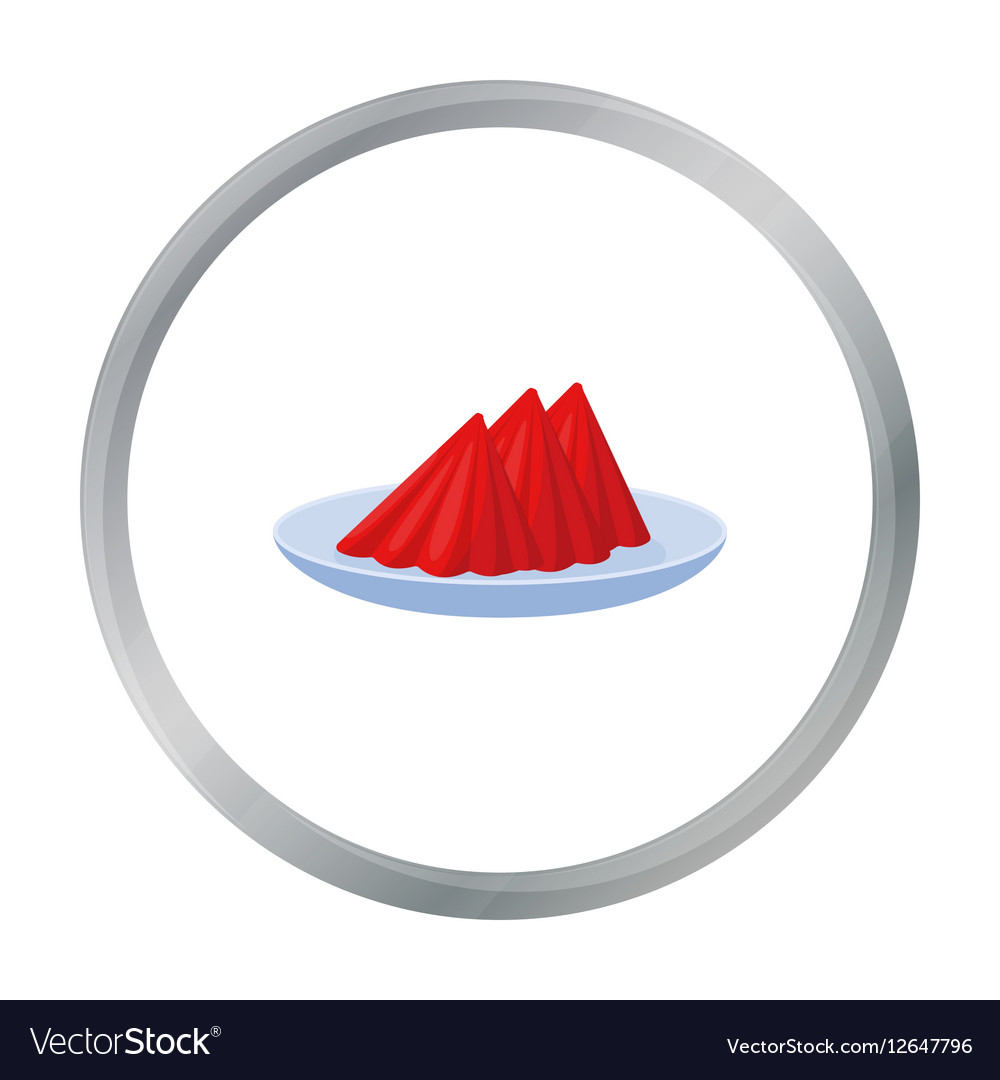 Folded napkins on the plate icon in cartoon style Vector Image Folded napkins on the plate icon in cartoon style Vector Image