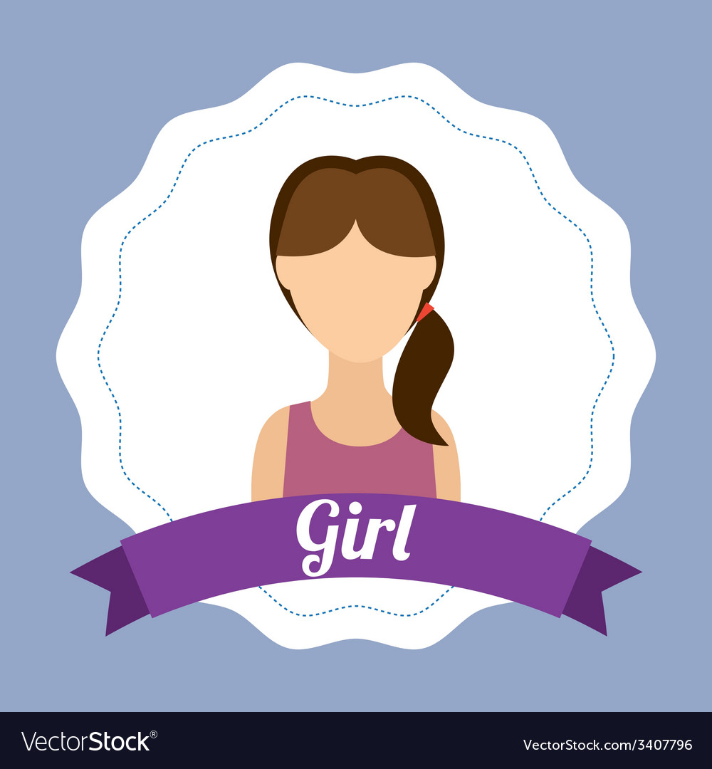 Girl design Royalty Free Vector Image - VectorStock