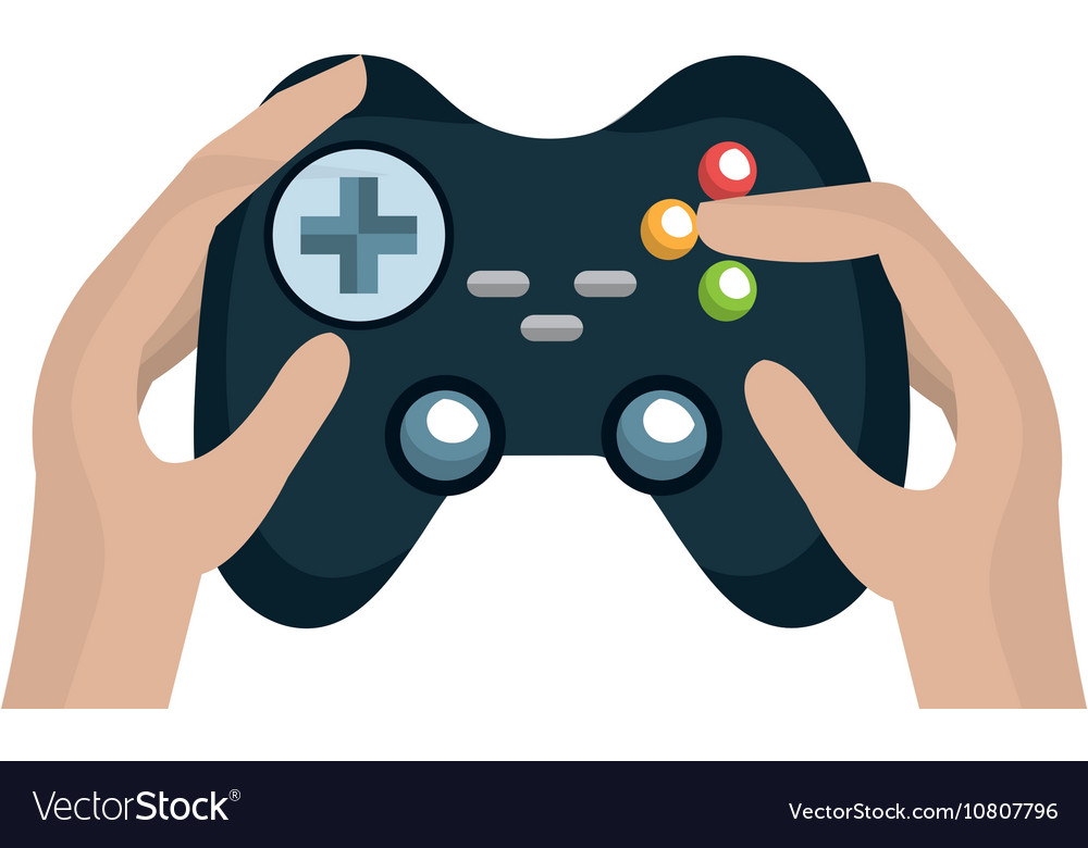 Hands with video game control