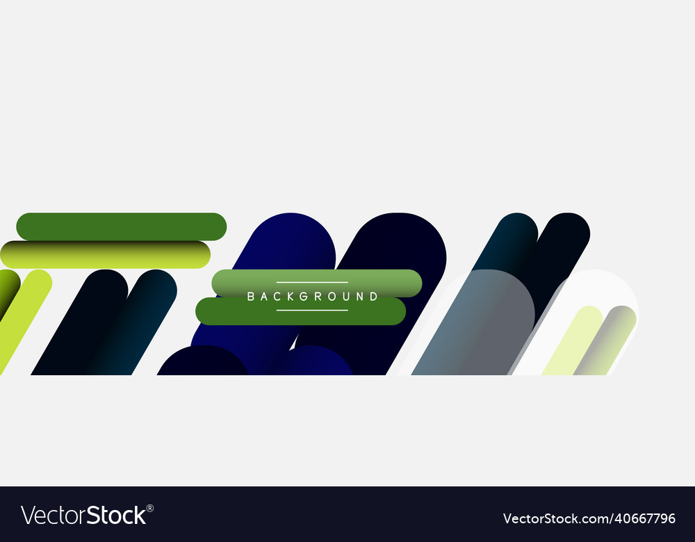 Overlapping round shapes and lines background vector image Overlapping round shapes and lines background