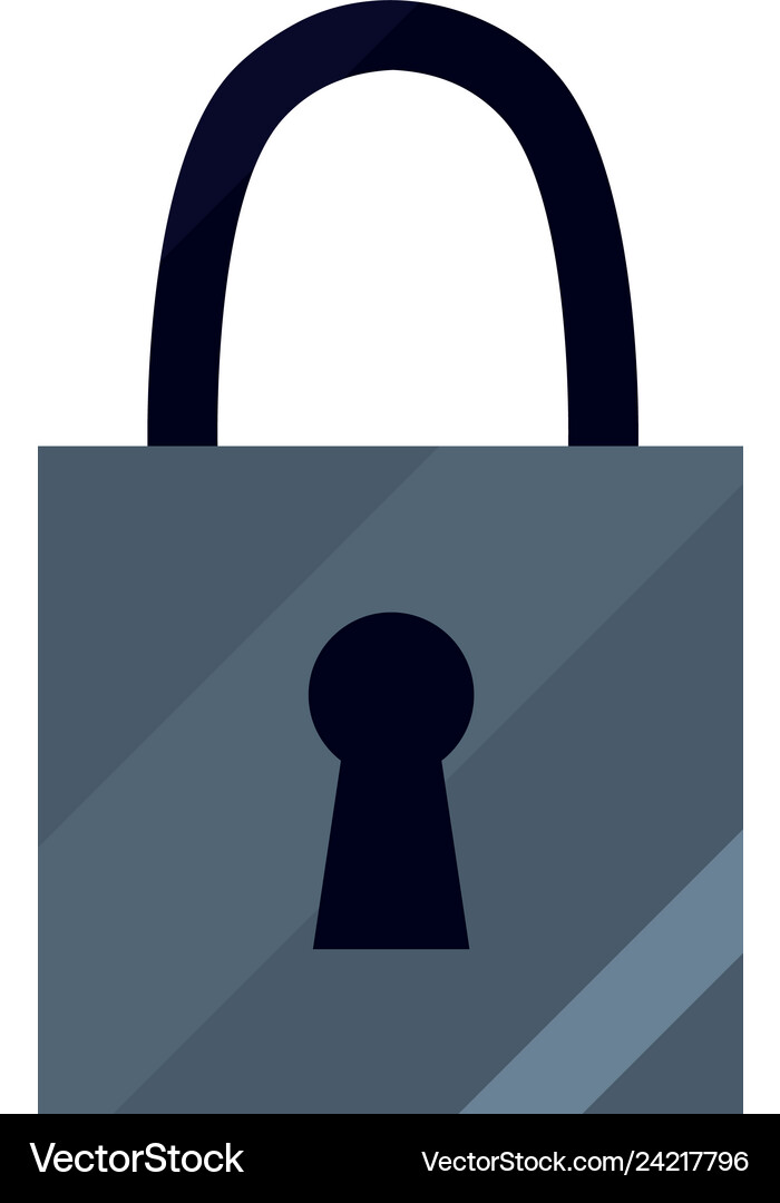 Padlock security protection Royalty Free Vector Image