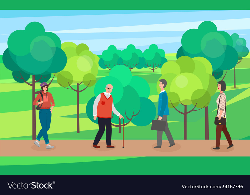 Menschen in einem Grünen Park
