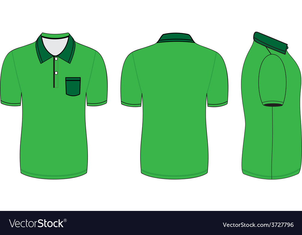 green polo shirt template