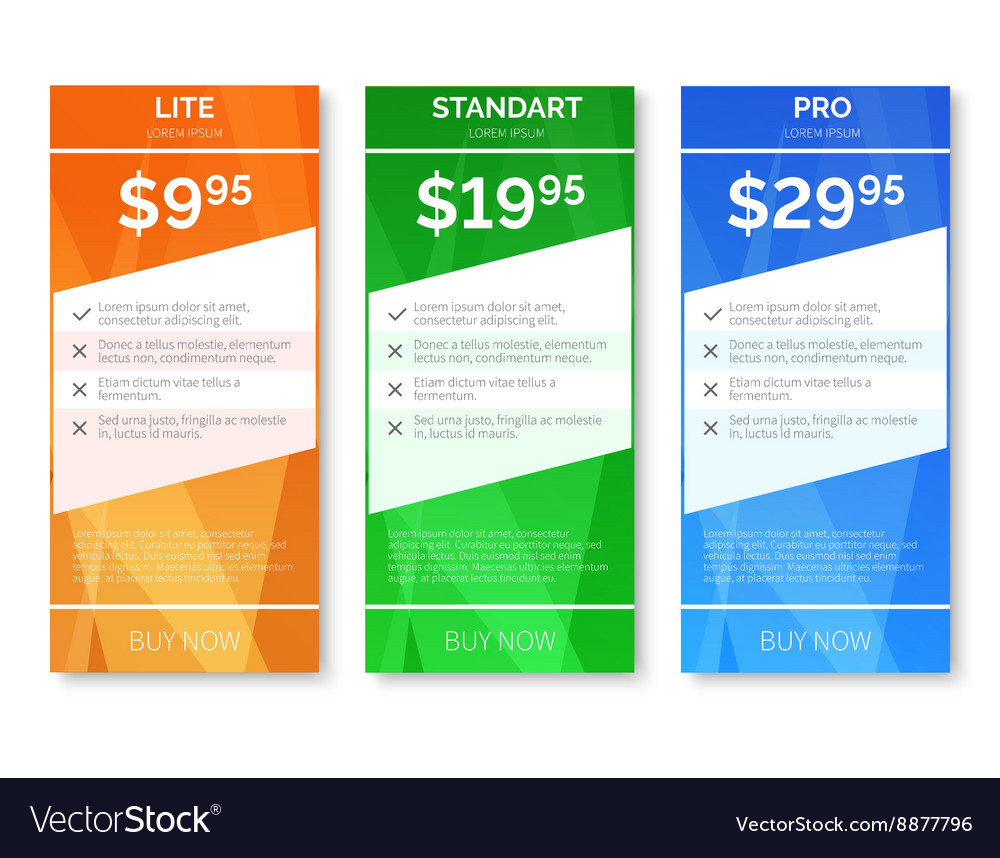 Pricing With Polygonal Background Royalty Free Vector Image