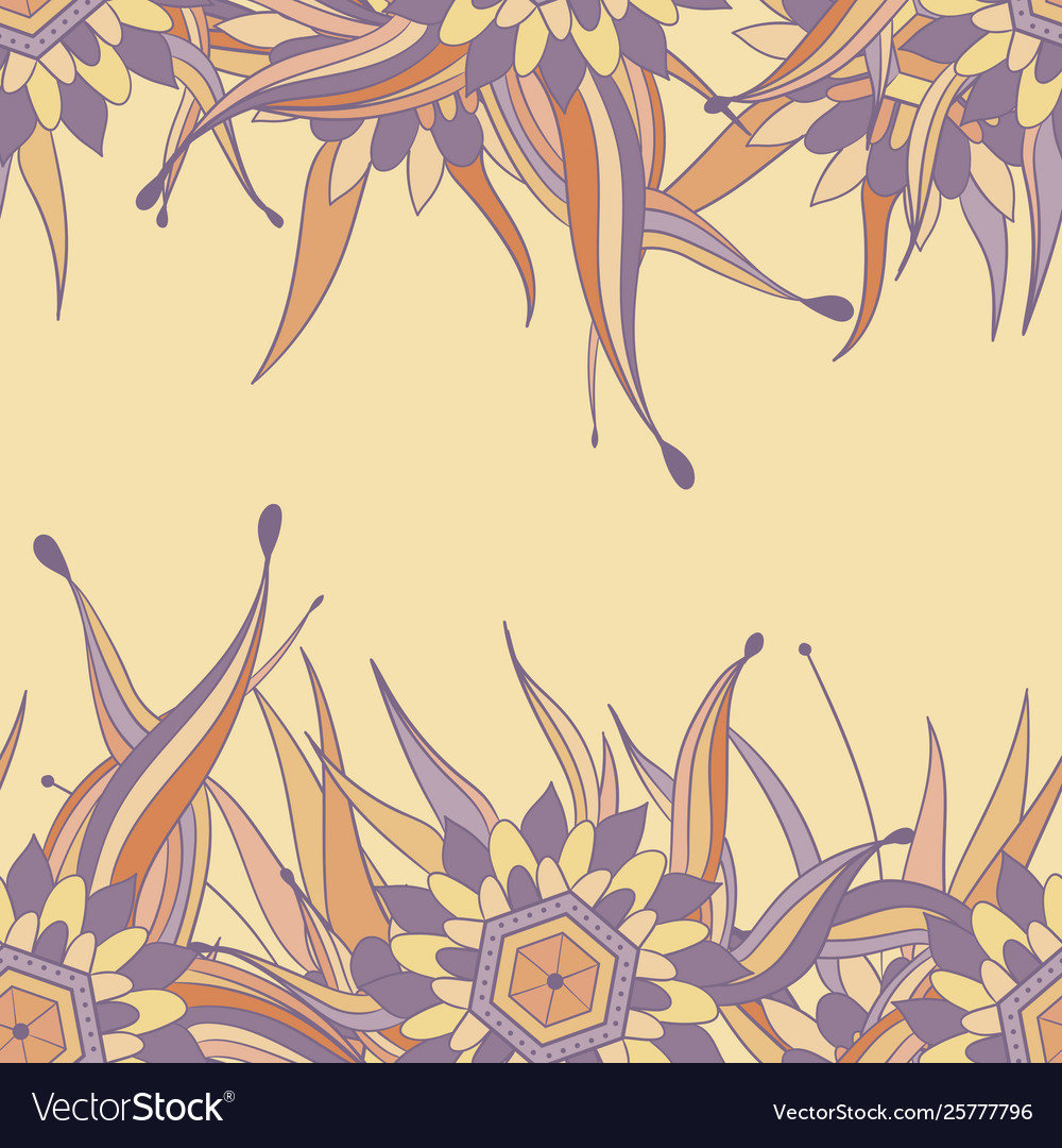 Seamless pattern background with abstract leaves