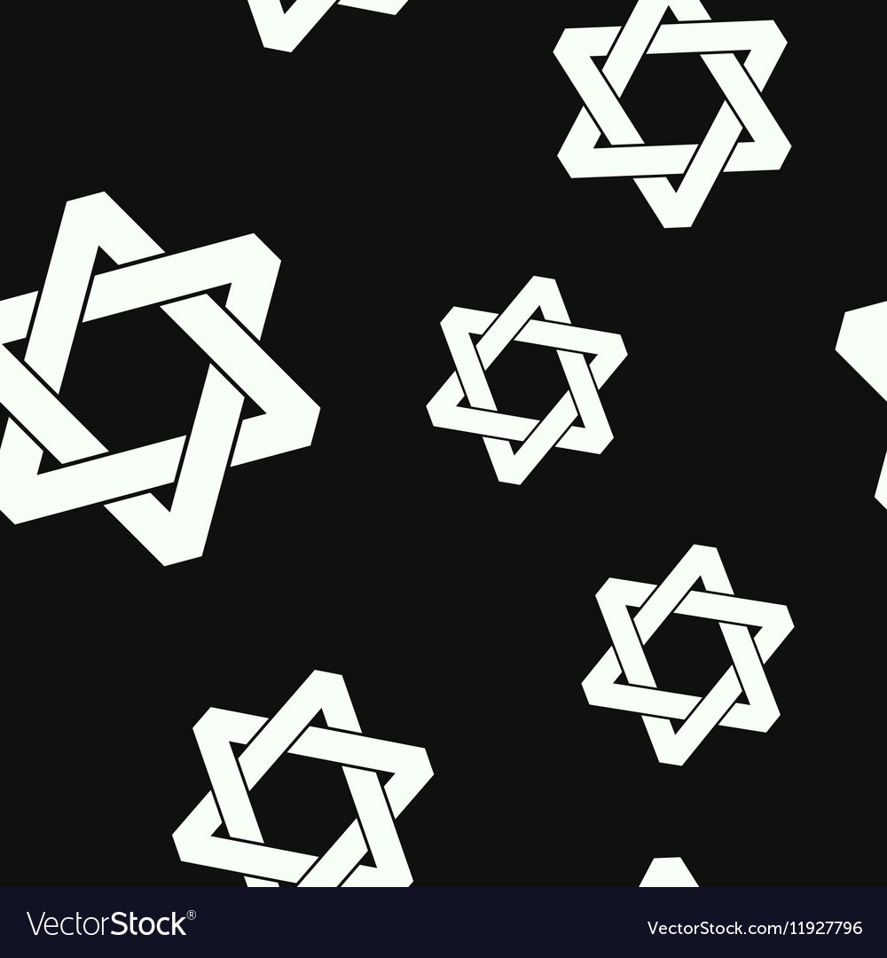 Seamless pattern with star of david