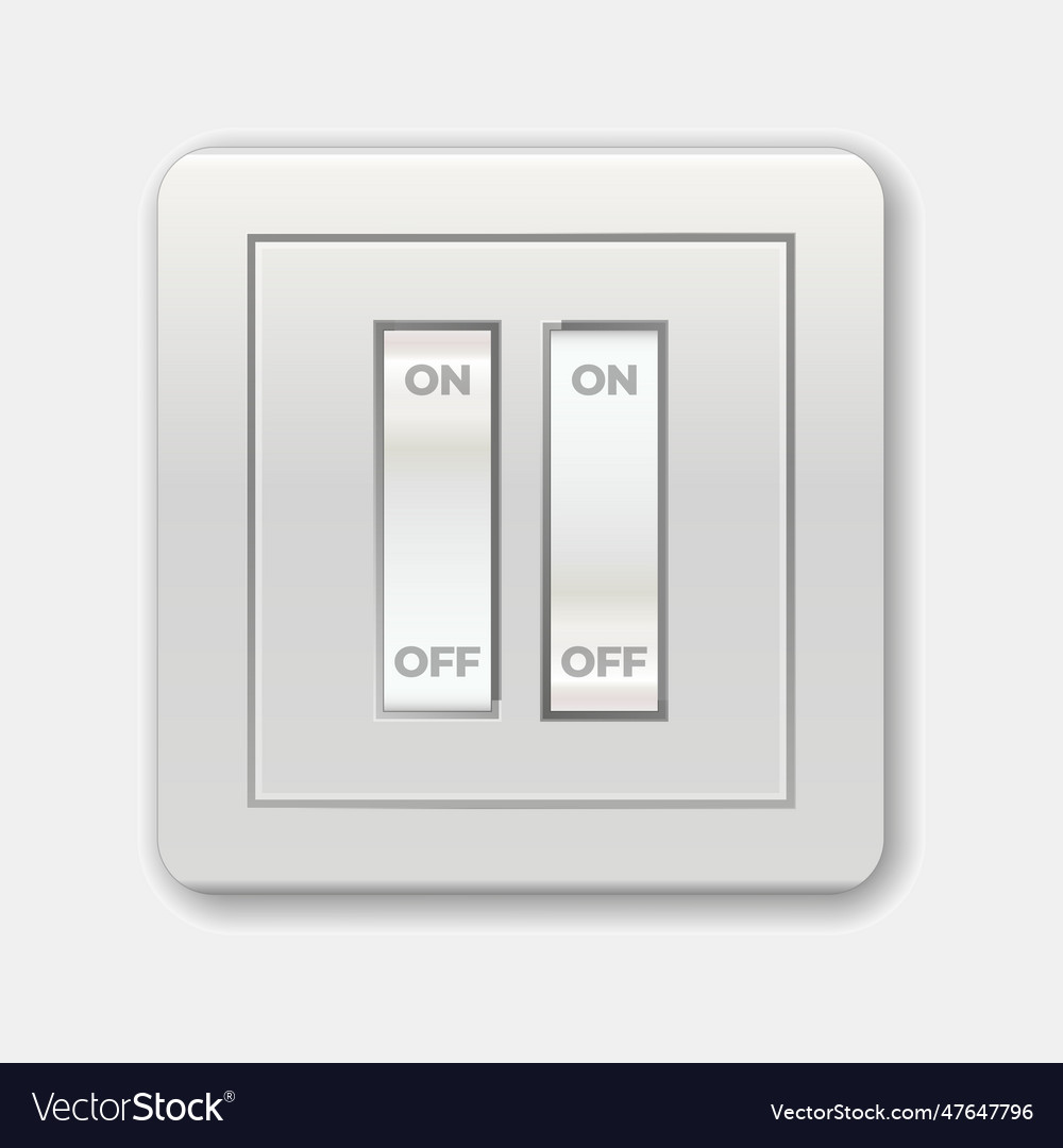 Switch minimalist style isolated on a white