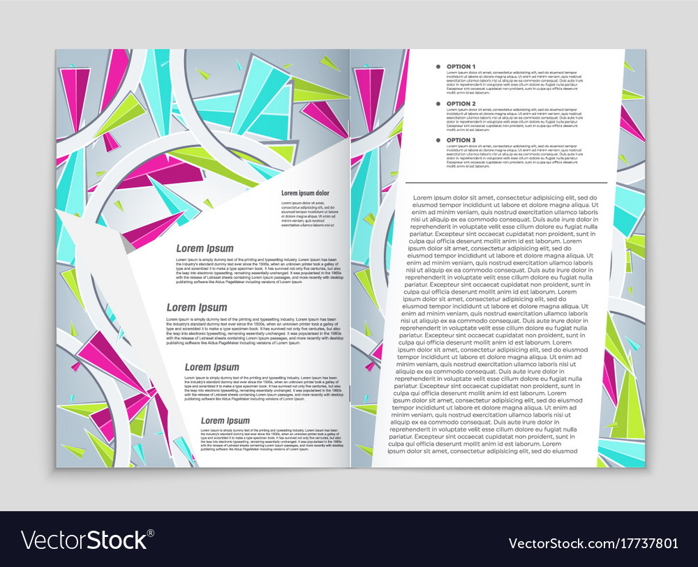 Abstract layout background set for art