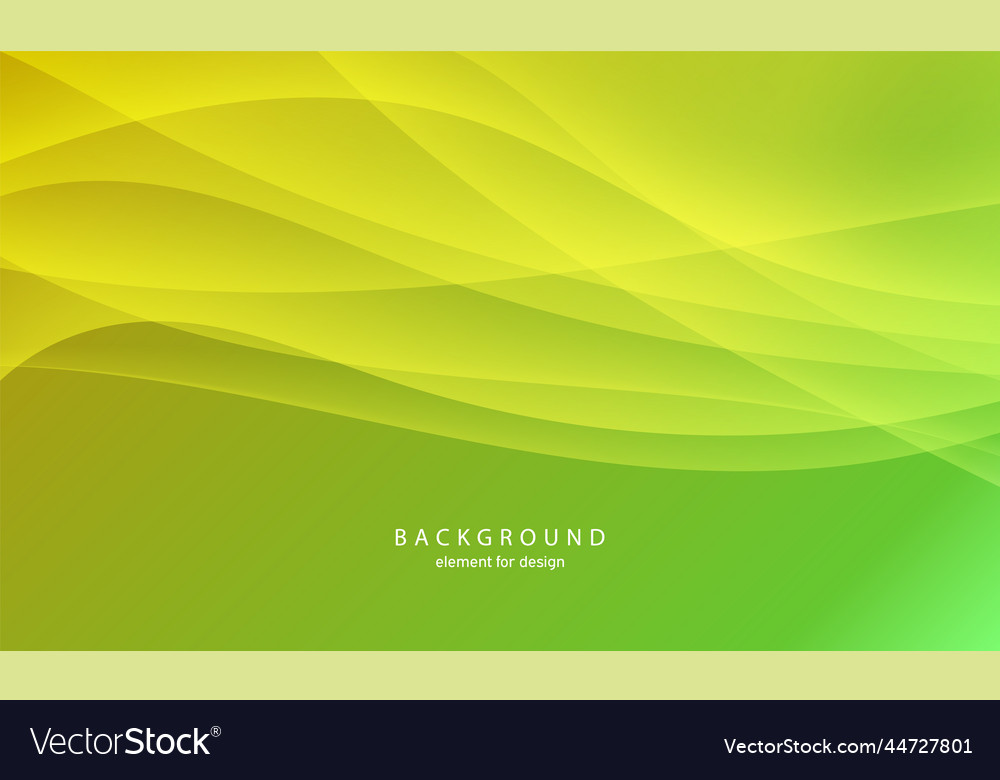 Abstract wave element for design green digital vector image Abstract wave element for design green digital
