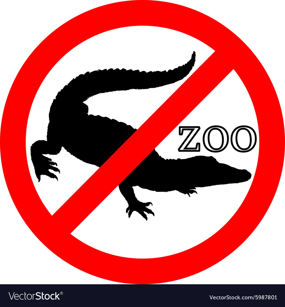 Crocodile in zoo prohibited