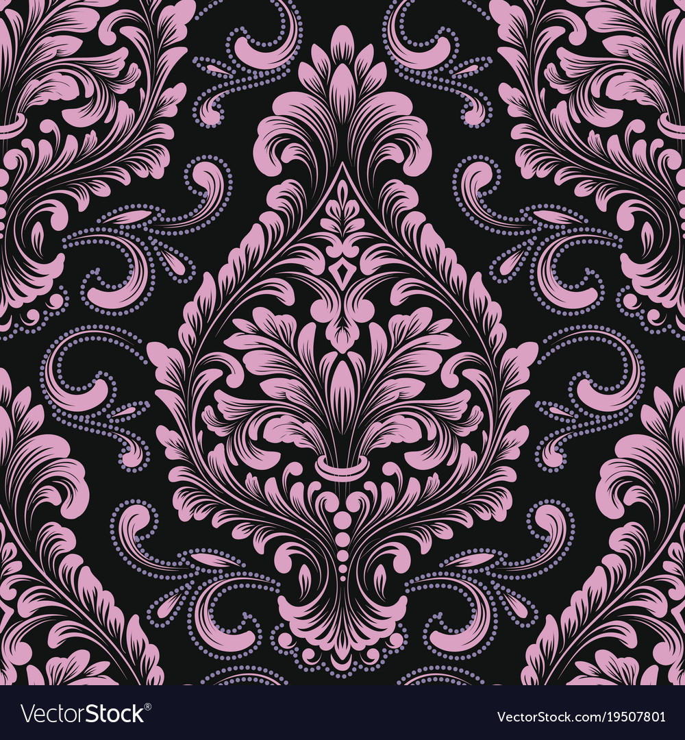Damask seamless pattern element classical