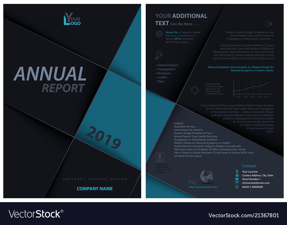 Geometric Layered Square Leaflet Template