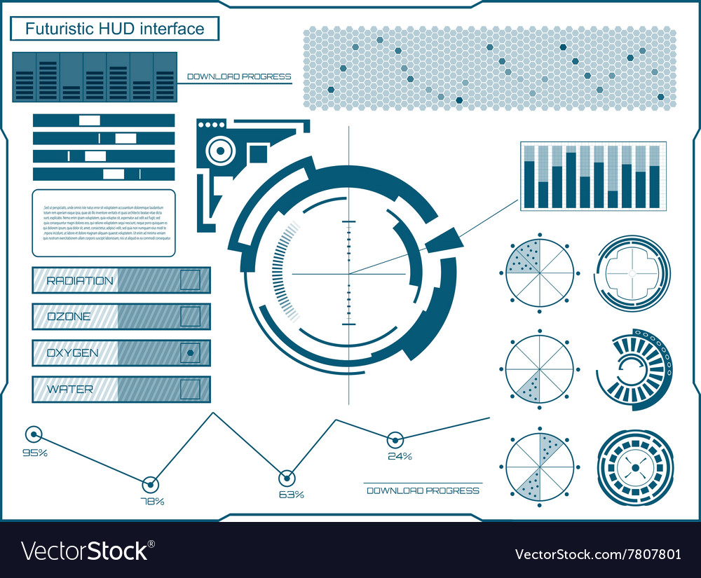 Graphic touch user interface hud