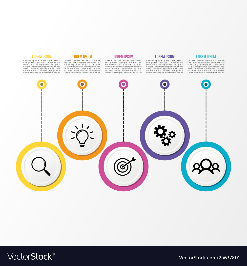 Infographic design template with options steps