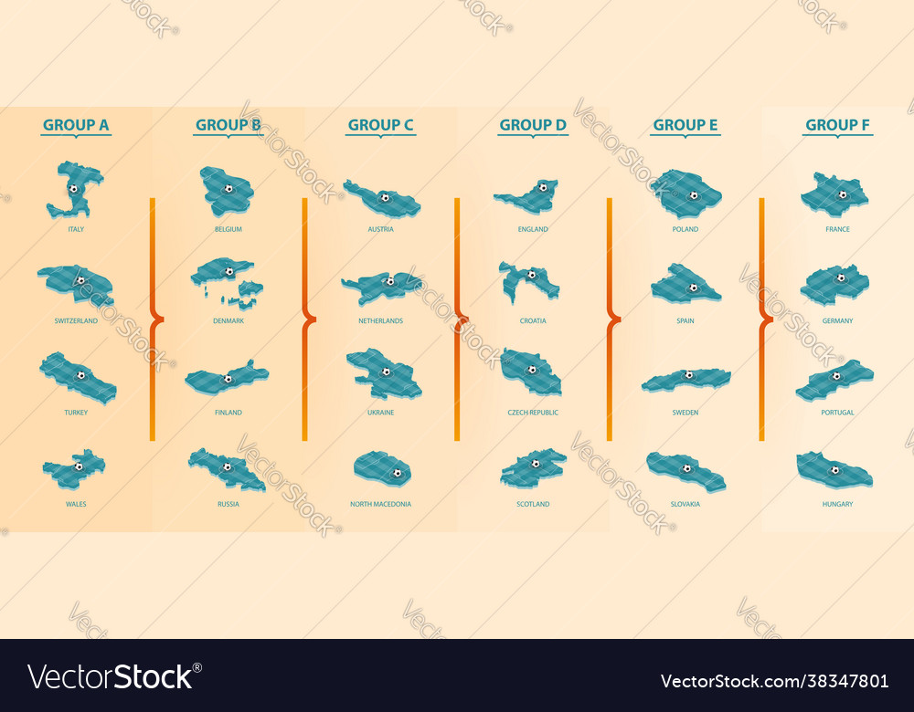 Set isometric map with soccer field maps Vector Image Set isometric map with soccer field maps