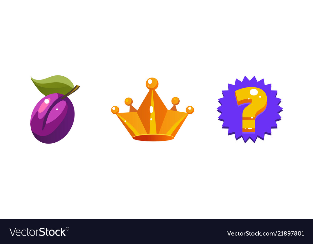 Slot machine symbols plum fruit crown question