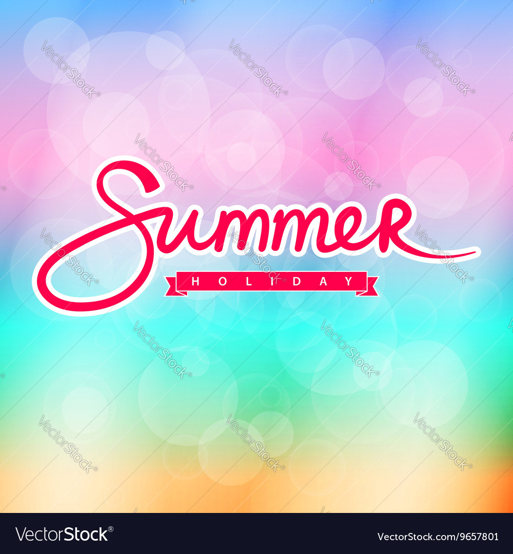 Summer Holiday Background - Soft Colors