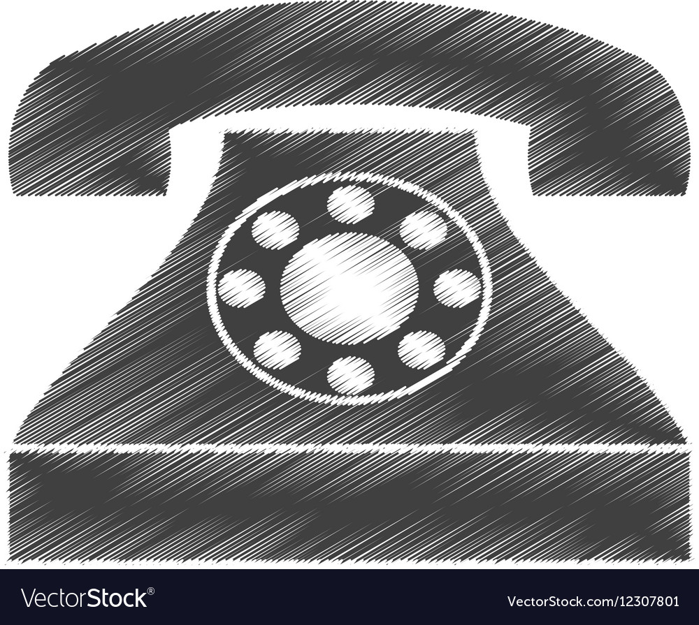 Telephone service isolated icon Royalty Free Vector Image