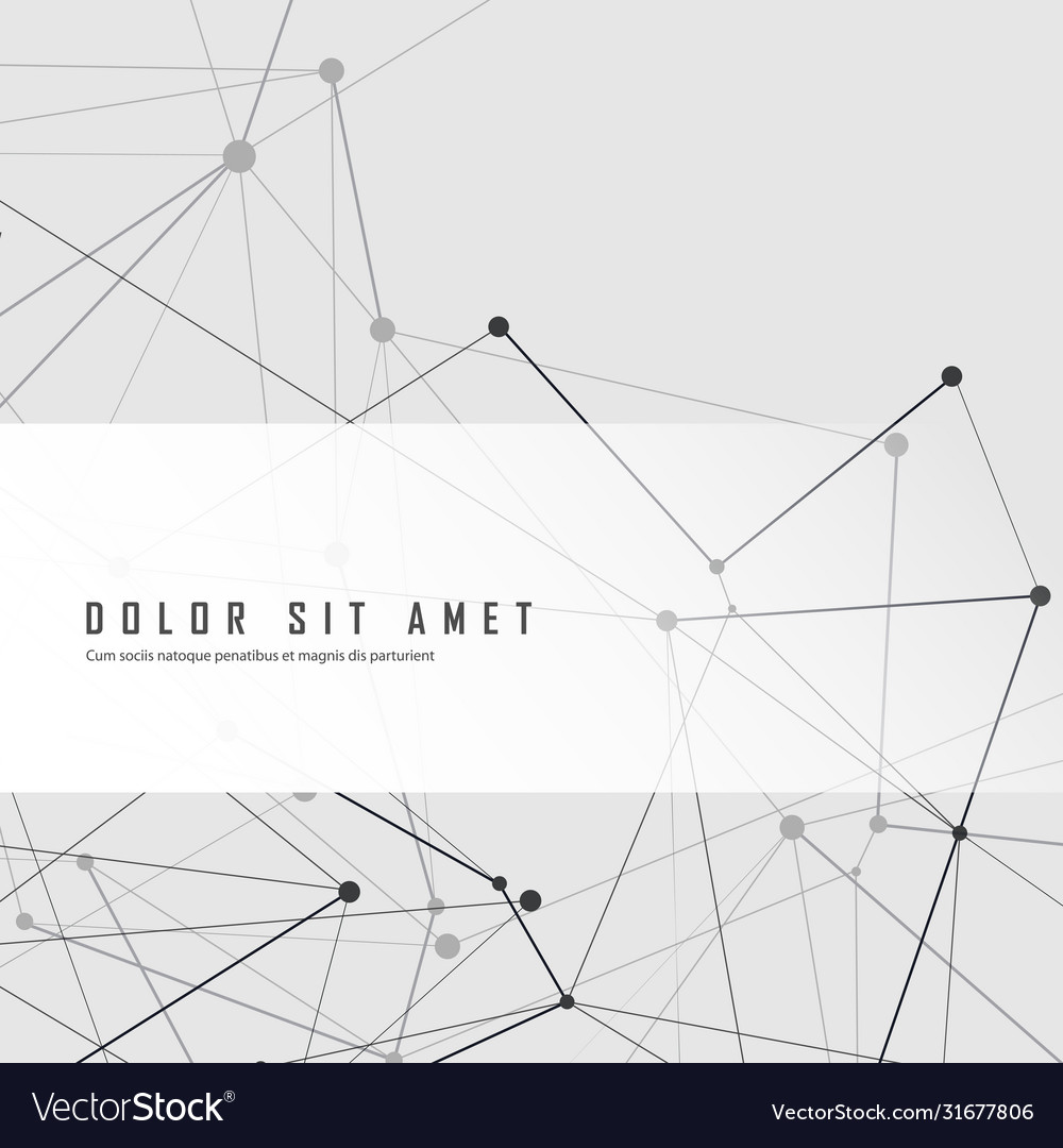 Abstract creative structure with connecting dots vector image Abstract creative structure with connecting dots
