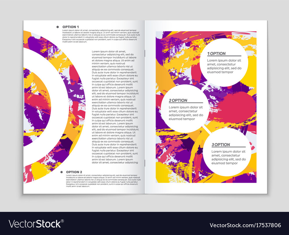 Abstract layout background set for art