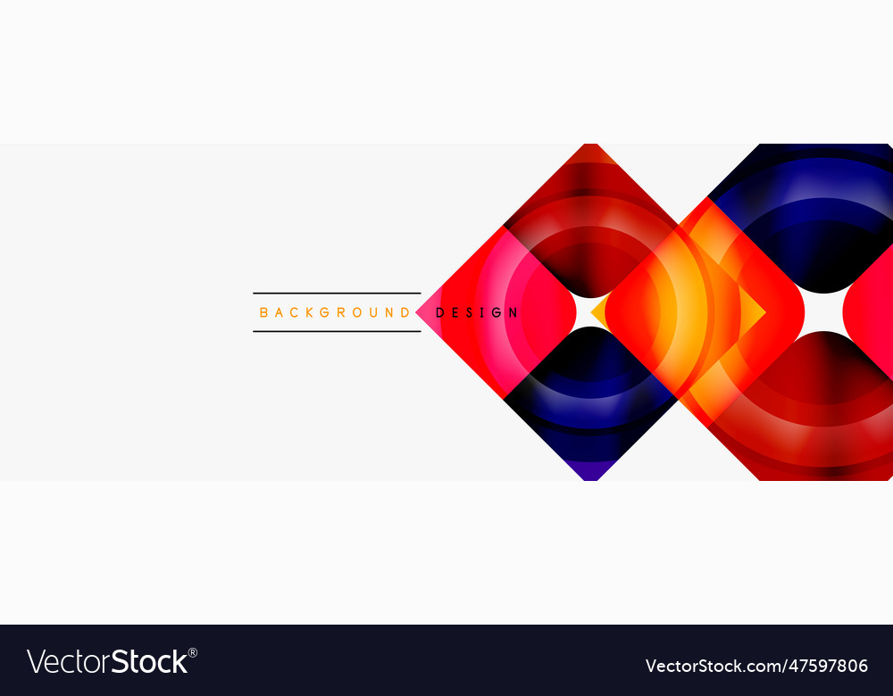 Circle abstract background wallpaper banner Vector Image
