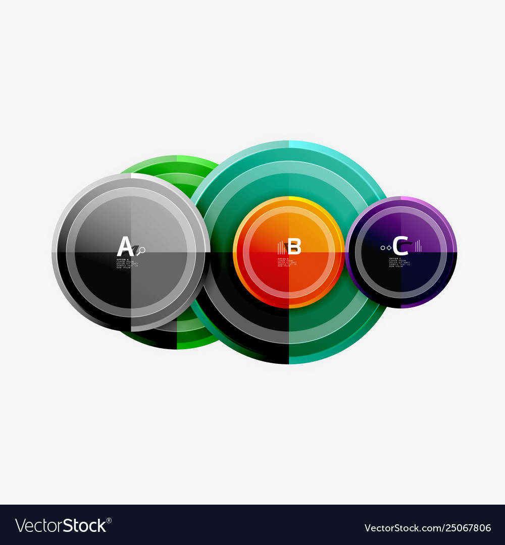 Circular pattern abstract circles composition Vector Image Circular pattern abstract circles composition