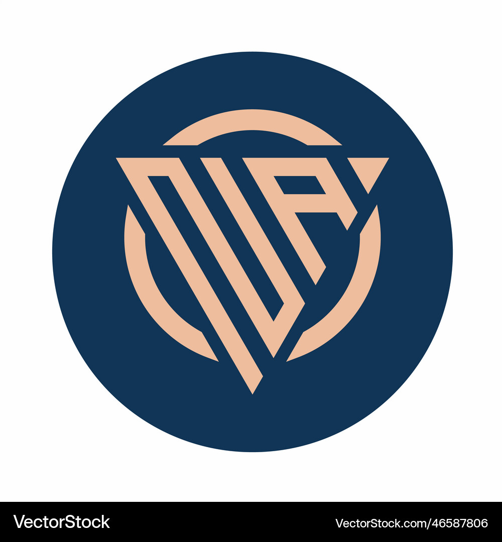 Creative simple initial monogram na logo designs Vector Image