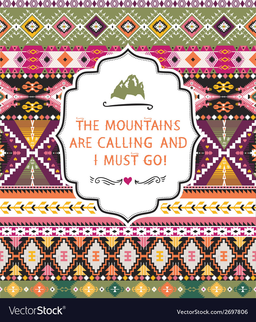 Ethnic print pattern background