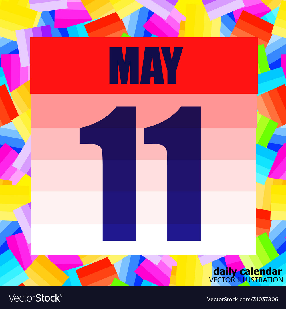 May 11 icon for planning important day banner Vector Image