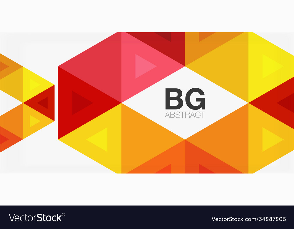 Mosaic triangle pattern abstract background