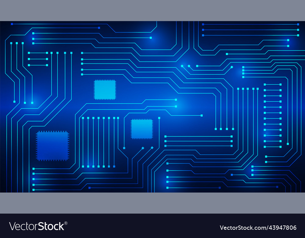 Technology background with hi-tech digital Vector Image