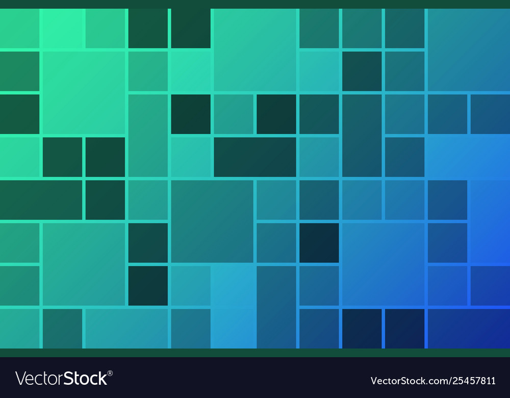 Abstract background blue randomized square vector image Abstract background blue randomized square