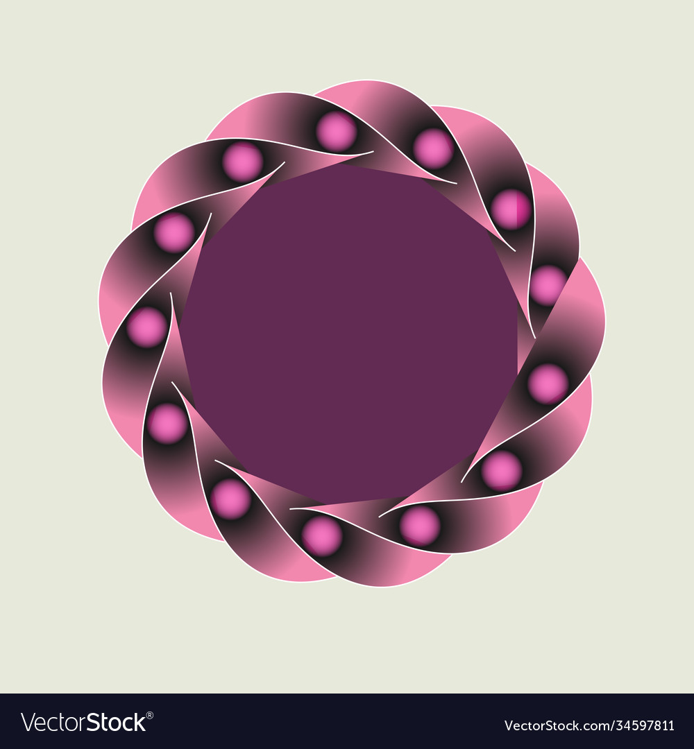 Abstract circle frame isolated design Vector Image Abstract circle frame isolated design
