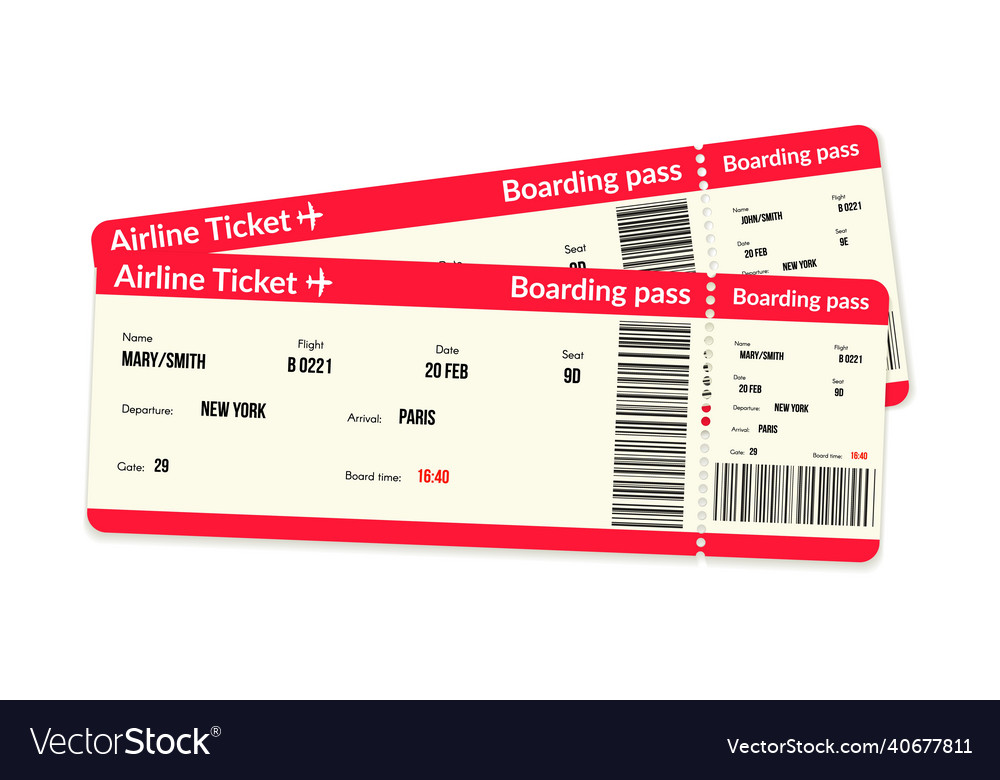 Airpline ticket airline fly boarding pass