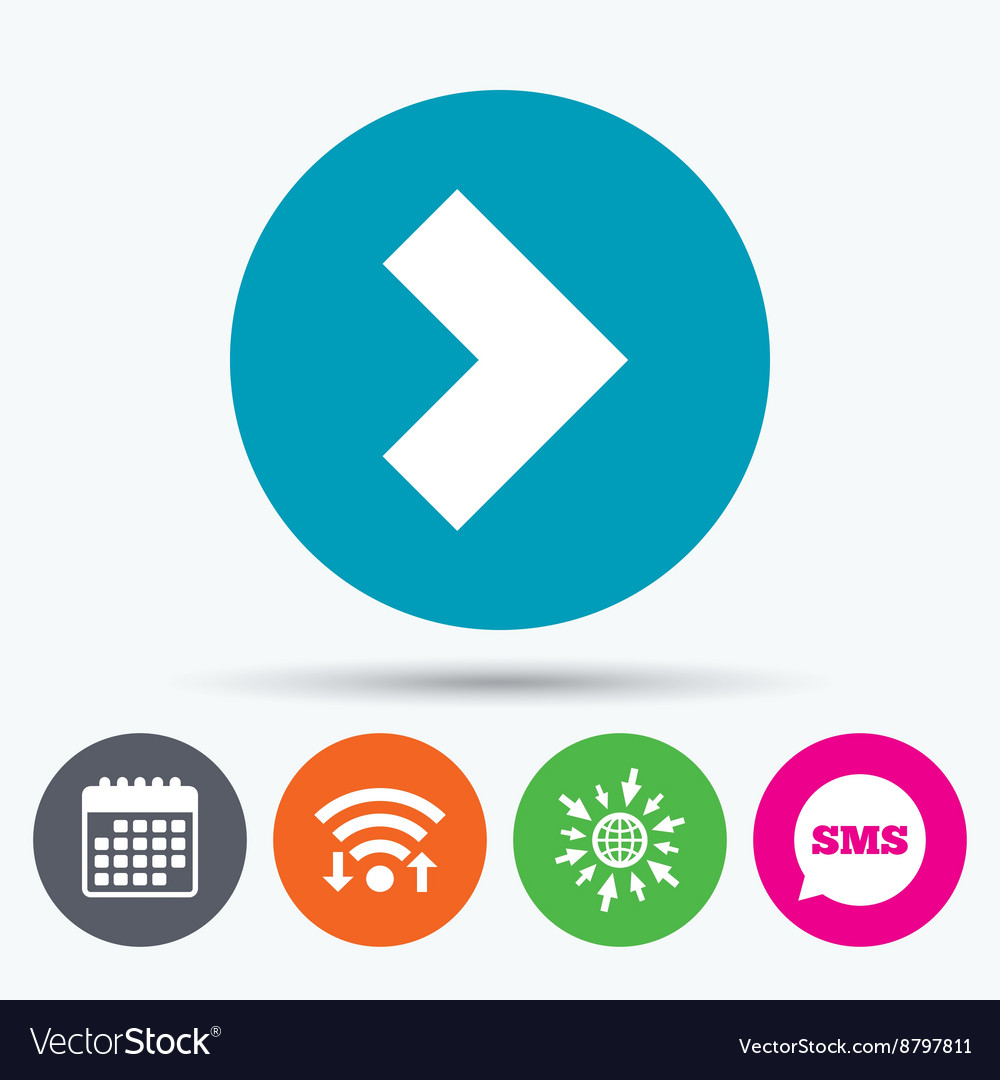 Arrow sign icon next button navigation symbol