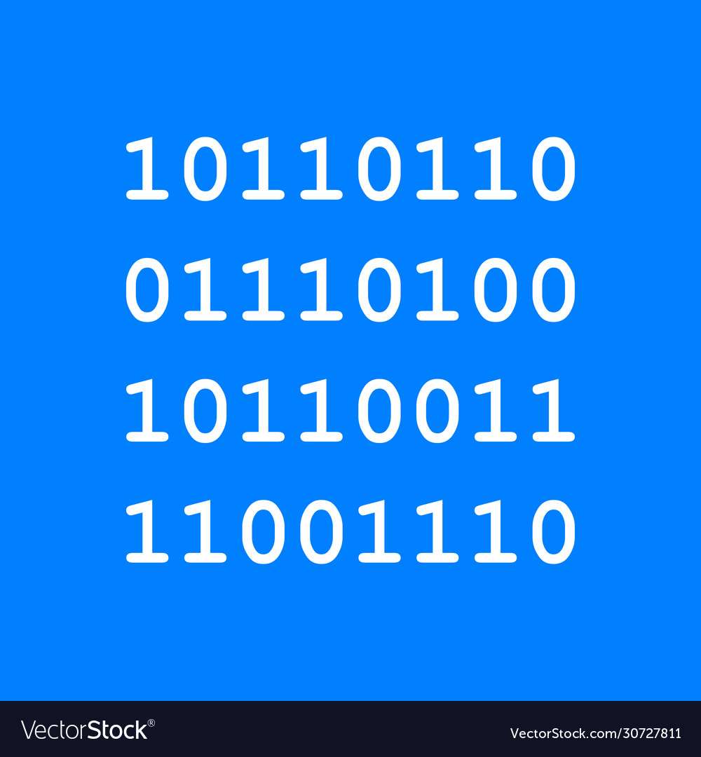 Binärcode und Hintergrund